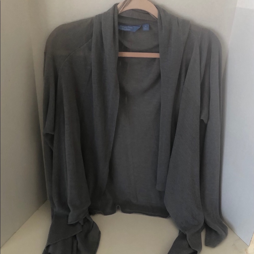 Vera Wang “Simply Vera” gray cardigan XL